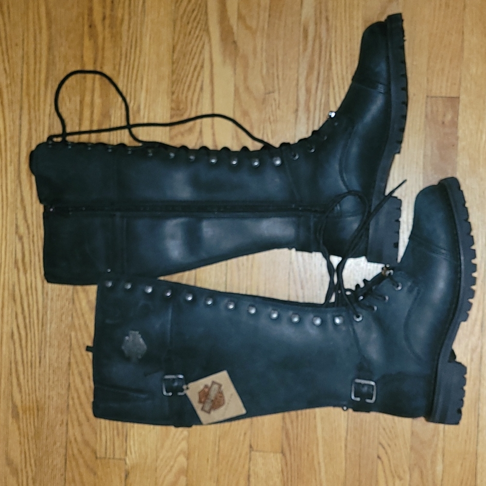 Harley Davidson tall motorcycle boots NWT